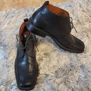 Shoes | Mens Freemood Black Leather Ankle Boots | Poshmark